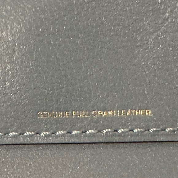 NWOT Coach Dusty Blue Leather Tote - Picture 4 of 12